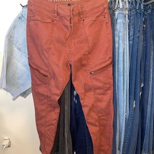 White House Black Market Rust Skinny Jeans